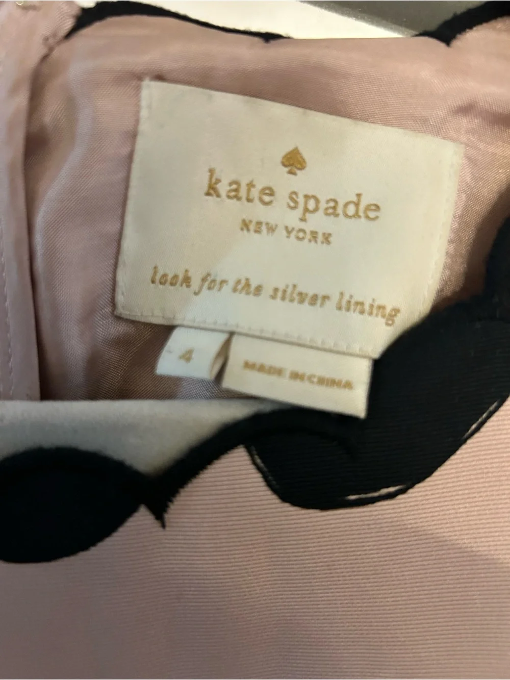 kate spade Petal Stamp Pink and Black Floral Midi Dress